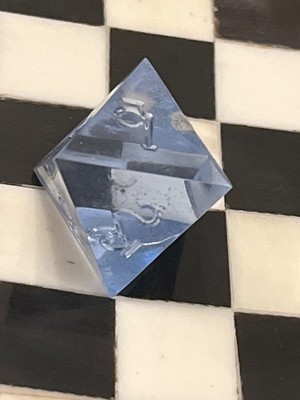 Vintage Gamescience d8 aquamarine gem rpg ad&d dice 121524@