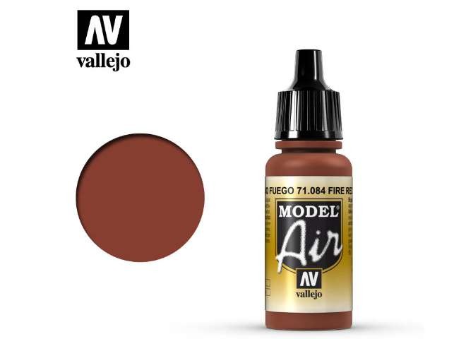 Vallejo VAMA084 17ml - Model Air - 084  Fire Red