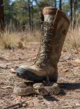 Mens Rocky Pro Lite 16" Waterproof  Thinsulate Mossy Oak Camo Snake Boots Sz 11M