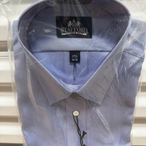 Stafford Kleid französisch blau Kleid Shirt Größe 17,5 34/35 - Bild 2 von 7