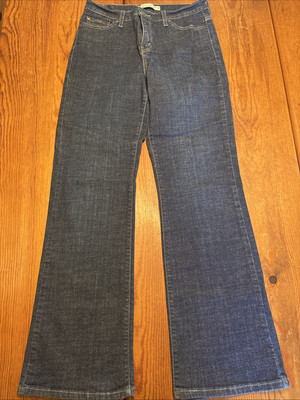 Levis 512 Women's Perfectly Slimming Bootcut Blue Denim Jeans - Size 10 M