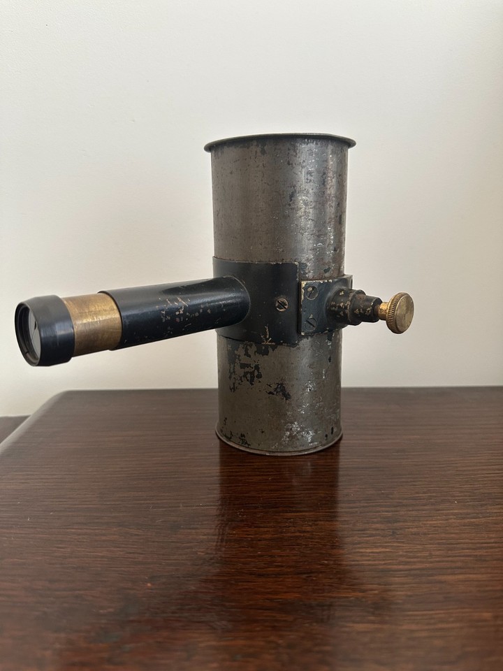 A genuine antique spectrometer telescope that doubles as a jaw-dropping steampunk desk sculpture — science meets Victorian aesthetic.