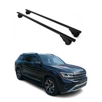 DachträGer GrundträGer FüR VW Atlas 2017-2026 75Kg Stahl Schwarz 2 Tlg