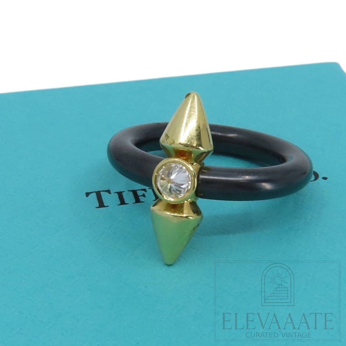 Tiffany & Co. Rare Titan by Pharrell Diamond Titanium Ring JP11.5