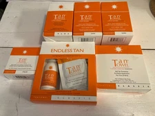 Lot of TAN TOWEL Half Body Dark, Plus, Endless Tan, Classic, Face