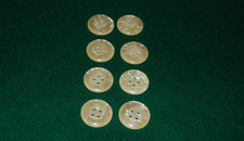 Set bottoni pigiama uomo (f), Derek Roses, madreperla  anni'90, vintage, 8 pezzi