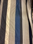 WOOLRICH Lodge Style Blue & White Striped Patchwork Quilt 84” X 90” — photo 8