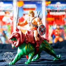 HE-MAN & BATTLE CAT Vintage Masters Of The Universe TAIWAN 1982 100% Komplett