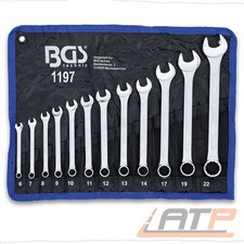 BGS MAUL-RINGSCHL&Uuml;SSEL-SATZ SW 6 - 22mm 12-TLG. SCHRAUBENSCHL&Uuml;SSEL