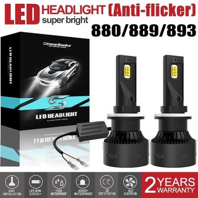 2x 880 LED Fog Driving Light Bulb 6500K Xenon White For 1989-1997 Chevy Camaro