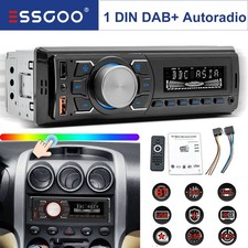 1-DIN MP3-Autoradio DAB USB AUX-IN inkl. DAB-Antenne Bluetooth 5.0+Fernbedienung