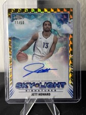 2024-2025 Topps Chrome Basketball GOLD  50 Sky-Light  Autographs Jett Howard