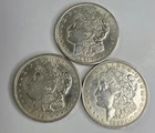 3 Morgan Silver Dollars 1921.