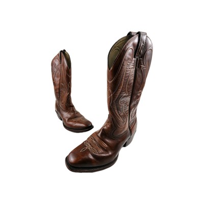 Morgan and Miller Western Cowboy Boots Mens Size 9 D Brown Leather