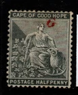 GRIQUALAND WEST SG15 1878 ½d GREY-BLACK HEAVY MTD MINT