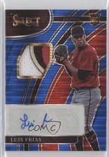 2022 Panini Select Rookie Jersey Blue Pulsar Prizm 2/5 Luis Frias Auto 09gj