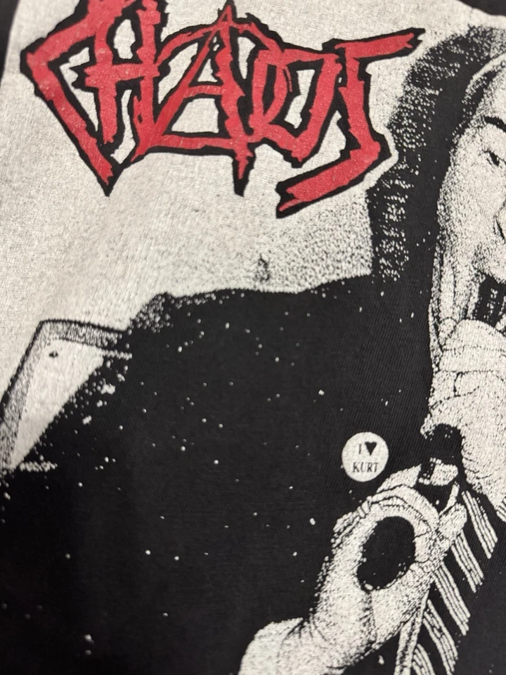 Vintage Chaos UK Shirt 1994 Punk Band Tee 90s Single Stitch 1994 - Image 3 of 4