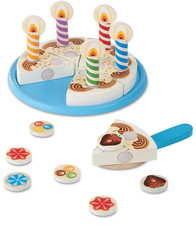 10pcs Wooden Dessert Set Toddler Pretend Play Toy Food, Sweets Playset with M