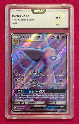 🇫🇷 MENTALI FA GX PCA 9.5 - SOLEIL ET LUNE SL1 140/149 FR SL Carte Pokemon 🇫🇷