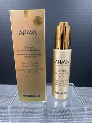 AHAVA Dead Sea Crystal Osmoter X6 Facial Serum Intensive Wrinkle Reduction 1oz