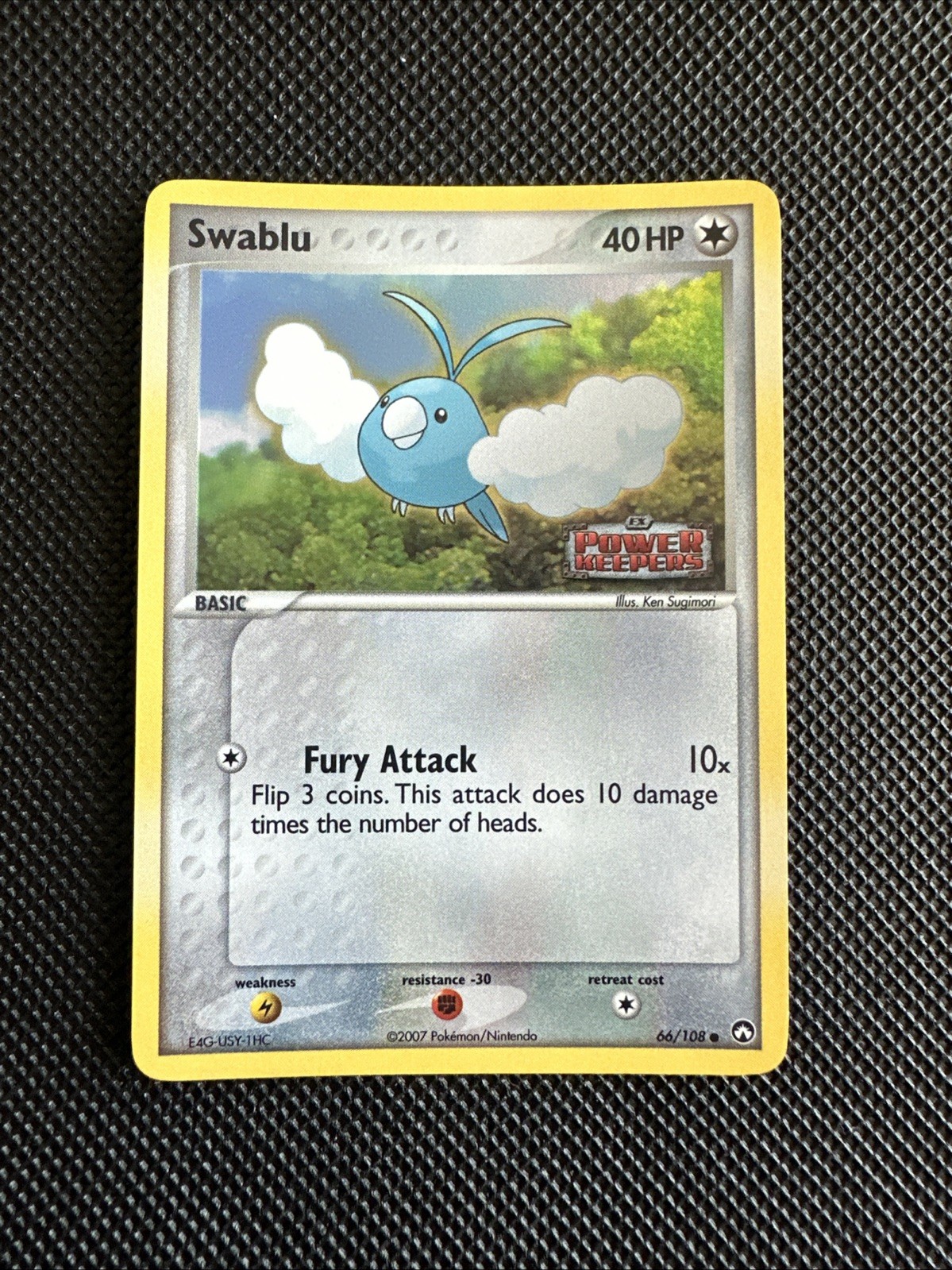 Pokemon Card - Swablu Power Keepers 66/108 Reverse Holo LP