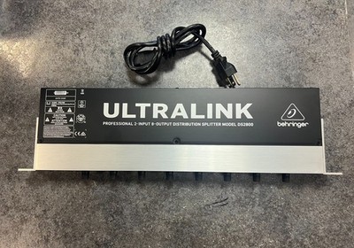 Behringer Professional Ultralink DS2800 2-Input 8-Output Distribution Splitter ~