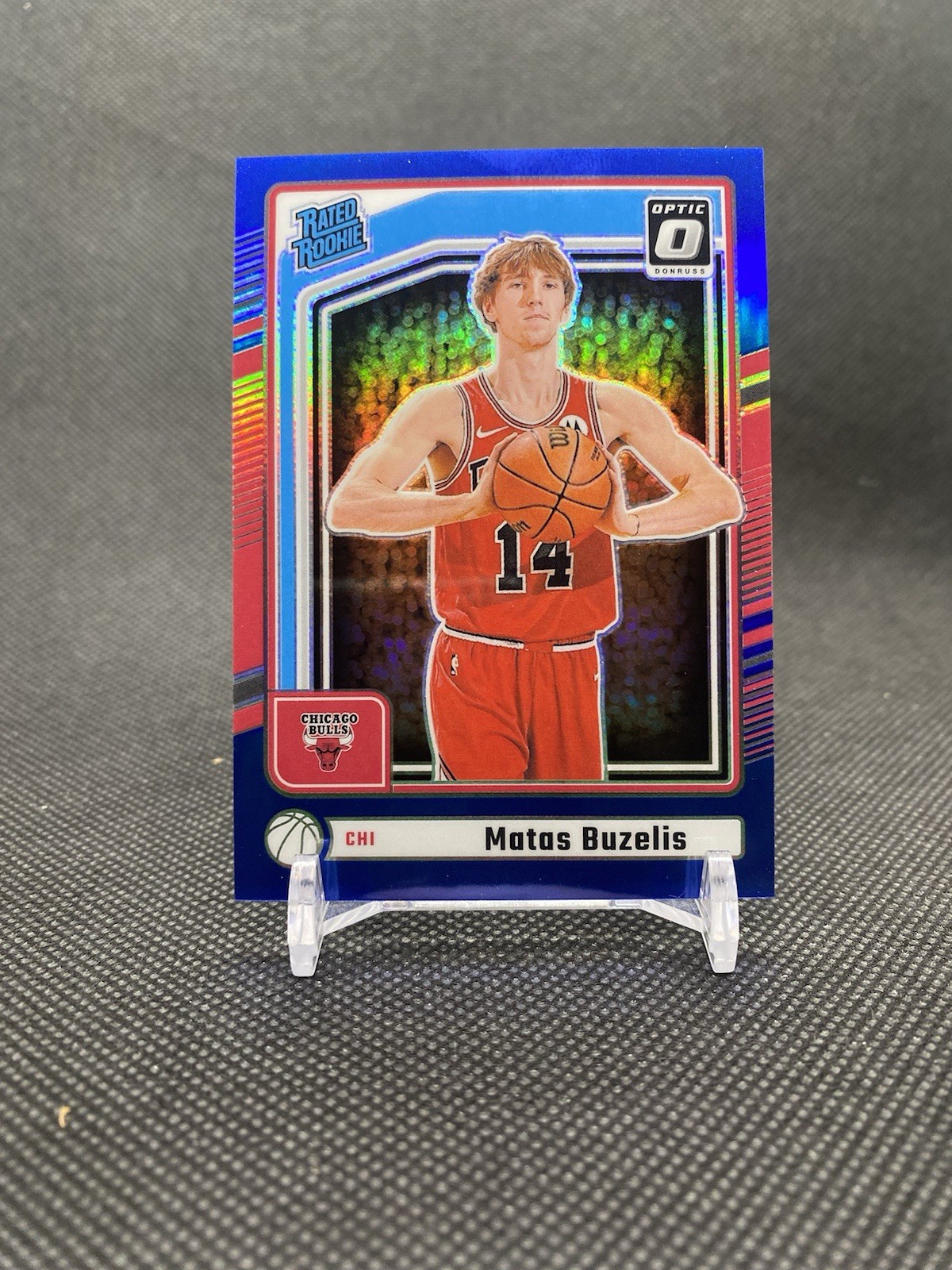 2024-25 Donruss Optic Rated Rookie Preview Holo Blue Prizm Matas Buzelis /49
