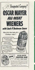 Magazine Ad - 1952 - Oscar Meyer All Meat Wieners