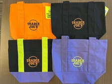 Trader Joe’s Halloween Mini Canvas Tote Bag 2025 NWT (choose color)