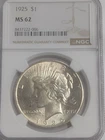 1925-P Philadelphia Minted Silver Peace ✌️ Dollar NGC Graded MS62 Uncirculated