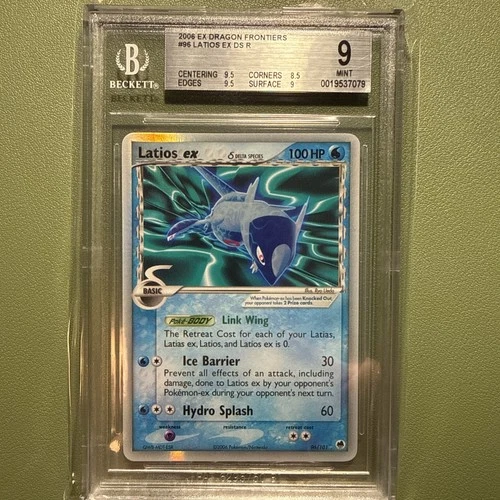 2006 Pokemon EX Dragon Frontiers “Latios EX” DS Holo (#96/101). (BGS 9)