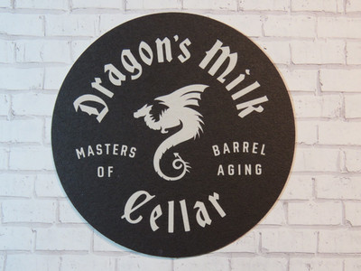 Beer Coaster ~ NEW HOLLAND Brewing Dragon's Milk Bourbon Barrel Stout ~ MICHIGAN
