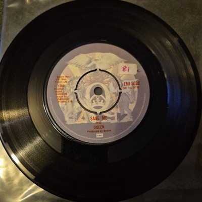 Queen - Save Me - Let Me Entertain You - Vinyl Record 7'' Single - 1980 EMI 5022