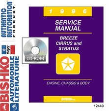 1996 Chrysler Cirrus Stratus Breeze Factory Shop Service Manual Cd