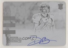 2016 Panini Contenders Printing Plate Black 1/1 Devontae Booker #356 Auto i5q