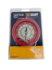 Yellow Jacket 49511 RED 3-1/2" HI-SIDE LIQUID-FILLED MANIFOLD GAUGE