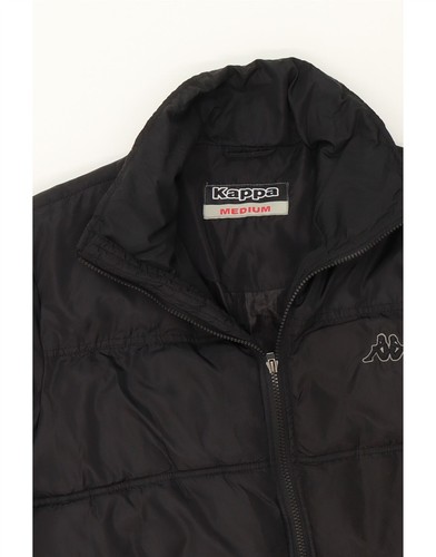 KAPPA Mens Padded Jacket UK 38 Medium Black Polyester IB06 - Picture 3 of 3