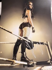 WWE PAIGE Signed 16x20 Photo PSA Authentication Autograph Wrestlemania 42