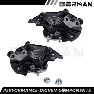 For 2009 - 2013 Toyota Matrix FWD Front Steering Knuckles & Wheel Hub Bearings