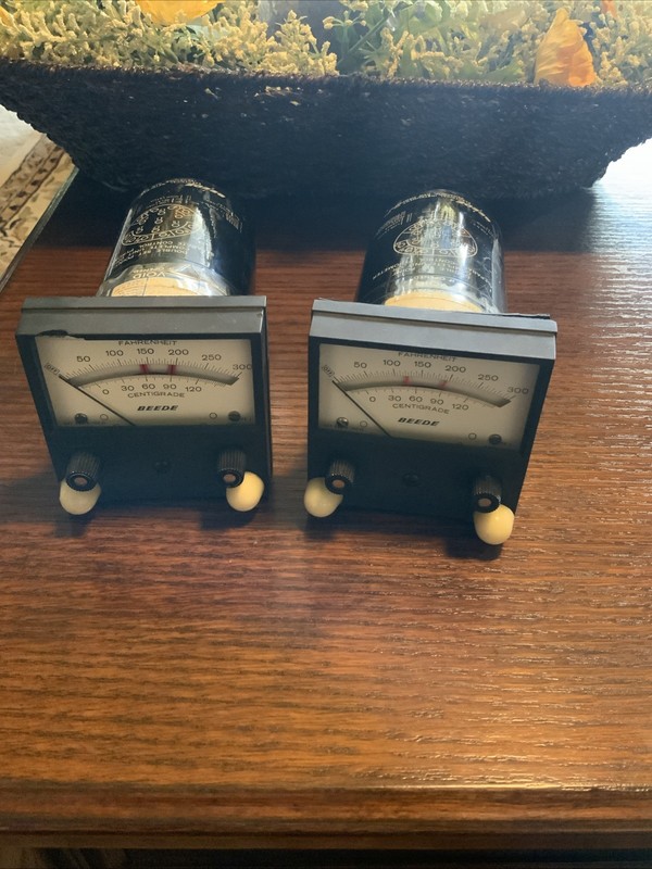 beede meter panel Fahrenheit and Centigrade gauges