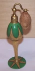 1920's DeVilbiss Perfume Atomizer  Art Deco Green & Gold