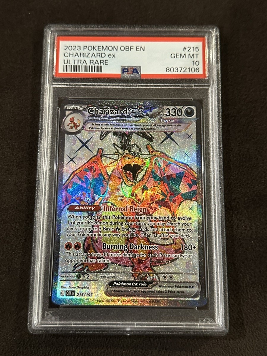 PSA 10 2023 POKEMON OBF EN-OBSIDIAN FLAMES ULTRA RARE PSA 10 2023 POKEMON OBF EN-OBSIDIAN FLAMES ULTRA RARE