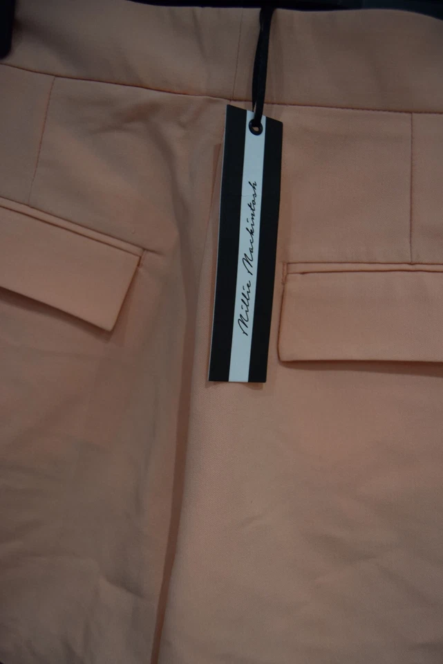 MILLIE MACKINTOSH PEACH  SIDE POCKET SUMMER SHORTS  SIZE UK  10         R6 - Image 3 of 3