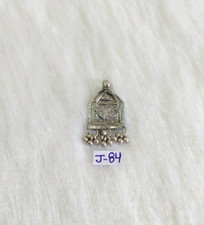 Vintage Hand Gestempelt Tribal Gott Ganesh Füße Amulet Anhänger 3 Gramm J84