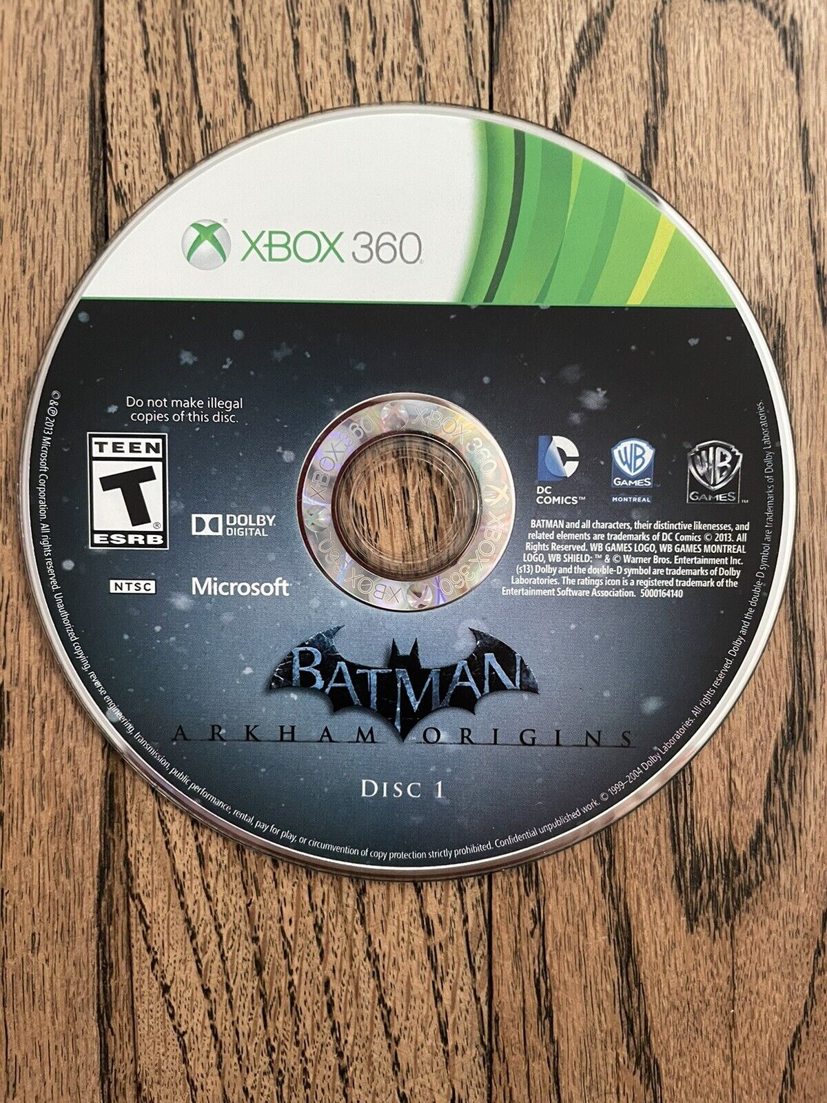 Batman Arkham Origins - Xbox 360 Jogo de Batalha Disco Midia Fisica Original