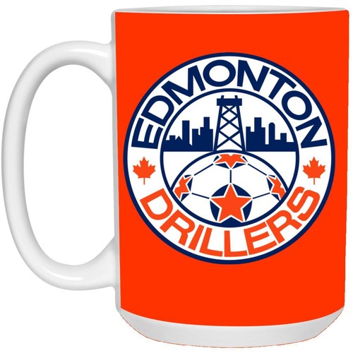 Edmonton Drillers Mug 15 oz. Glossy Ceramic | NASL Soccer Team - Picture 5 of 6