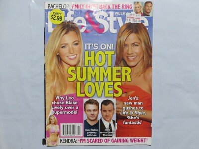 Life and Style June 6 2011 Aniston Leo Kendra VERY RARE 8A
