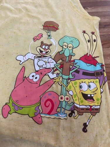 Nickelodeon SpongeBob Schwammhose Junioren 2XL 19 Flecken Tank Top GELB NEU MIT ETIKETT - Bild 15 von 20