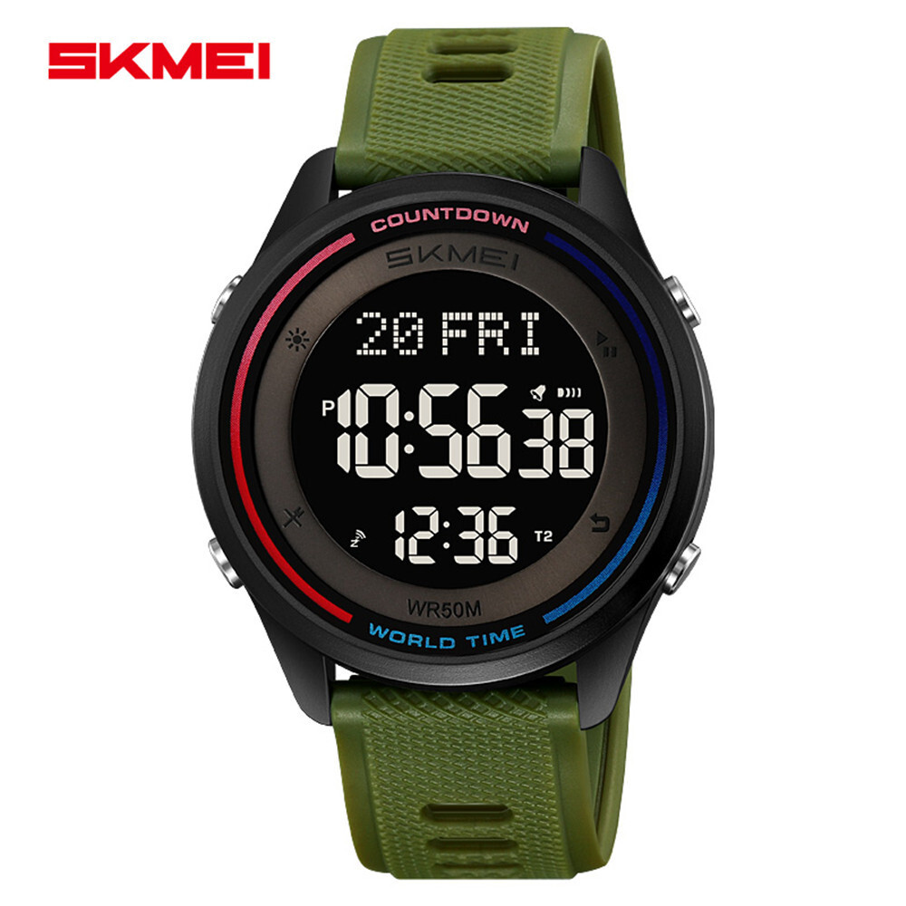 SKMEI LED Digital Watch Boys Electronic Wristwatch Student Outdoor Sport Watch