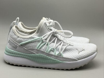 Puma Womens Pacer Next Cage 384378-01 White Running Shoes Sneakers Size 7